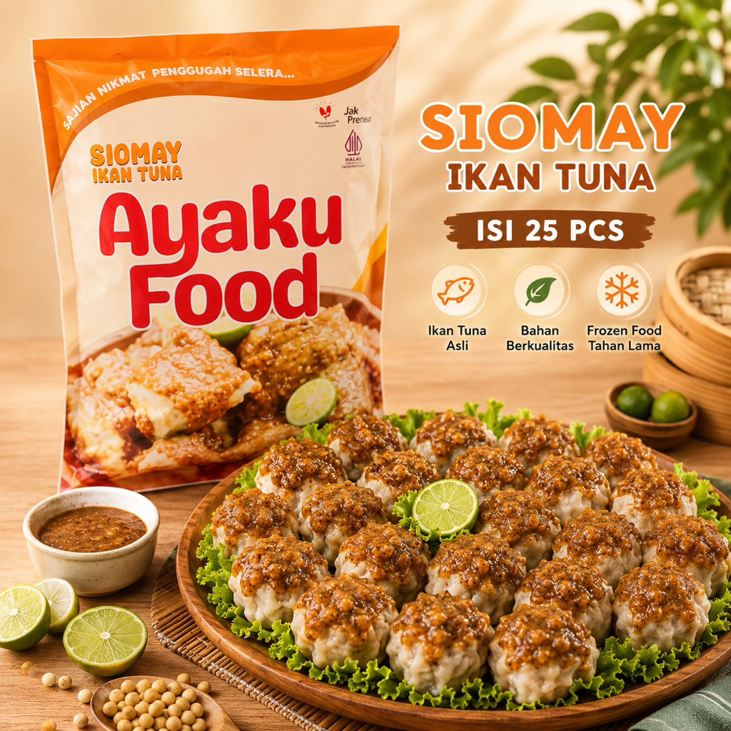 SIOMAY FROZEN FOOD 25 PCS | SIOMAY IKAN TUNA