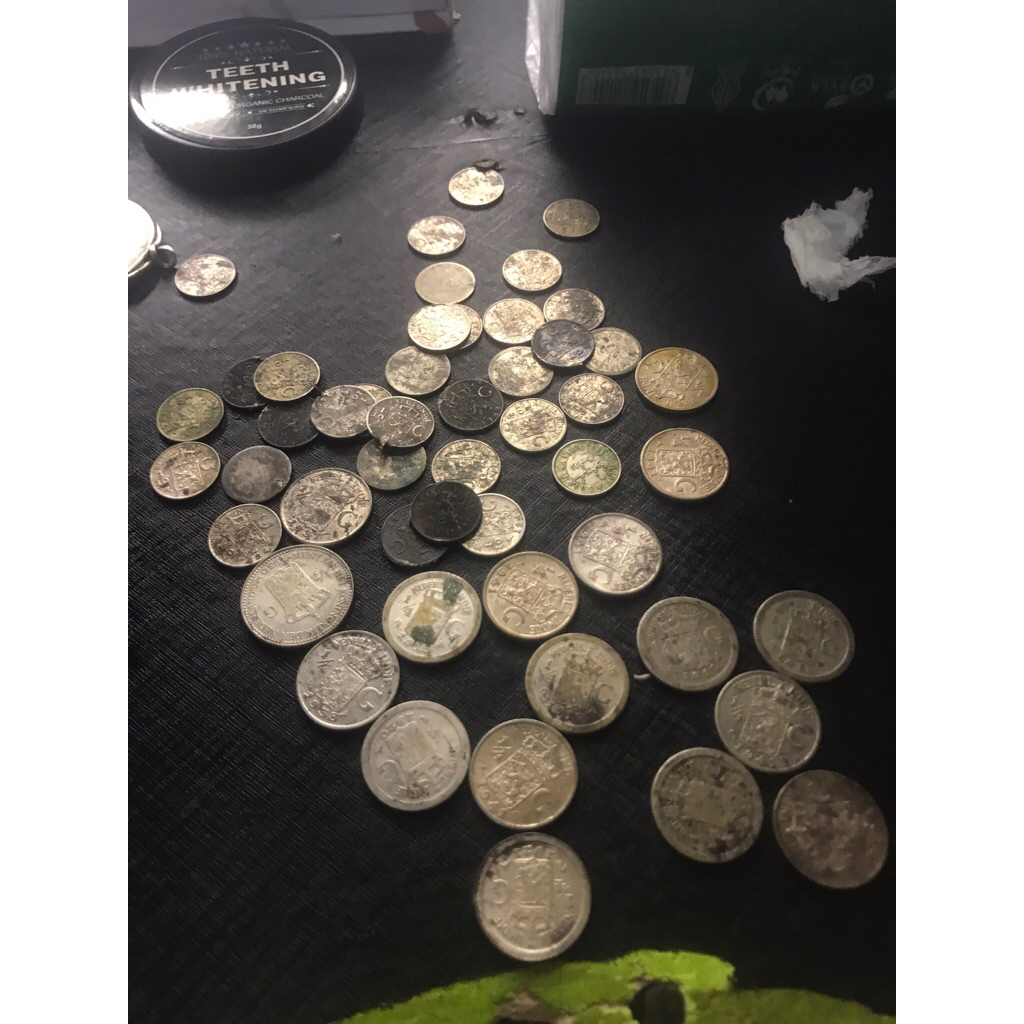 Jual kepingan 1/4 gulden perak asli
