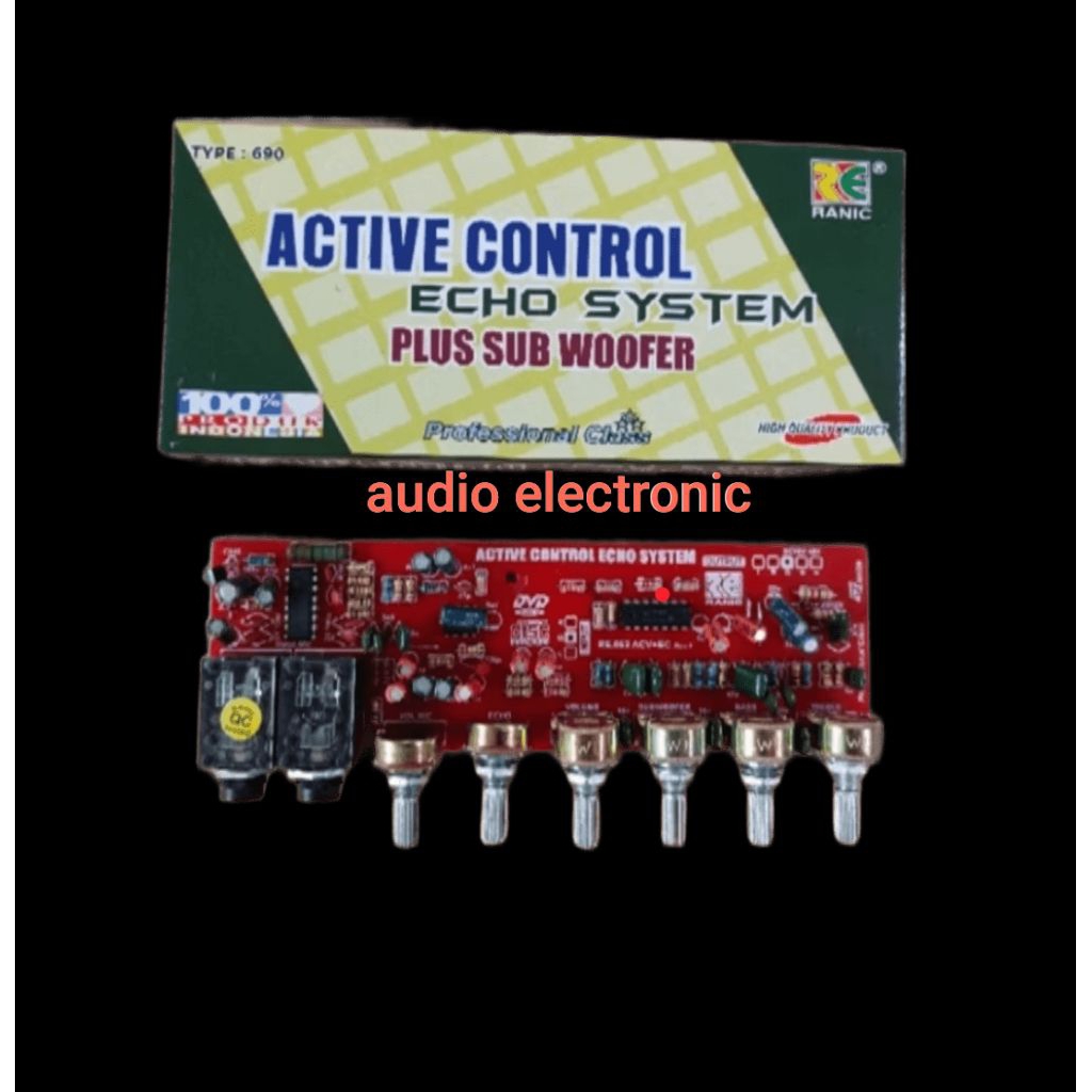 Tone control aktif stereo echo +subwoofer