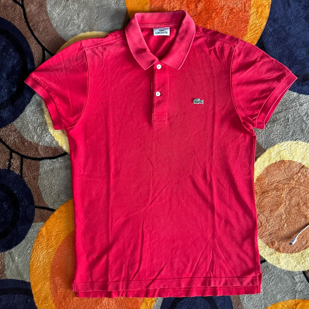 polo shirts lacoste red