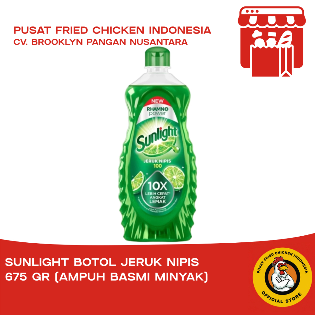 Sunlight Jeruk Nipis Botol 675 Gr - Sunlight Anti Minyak Kemasan Botol