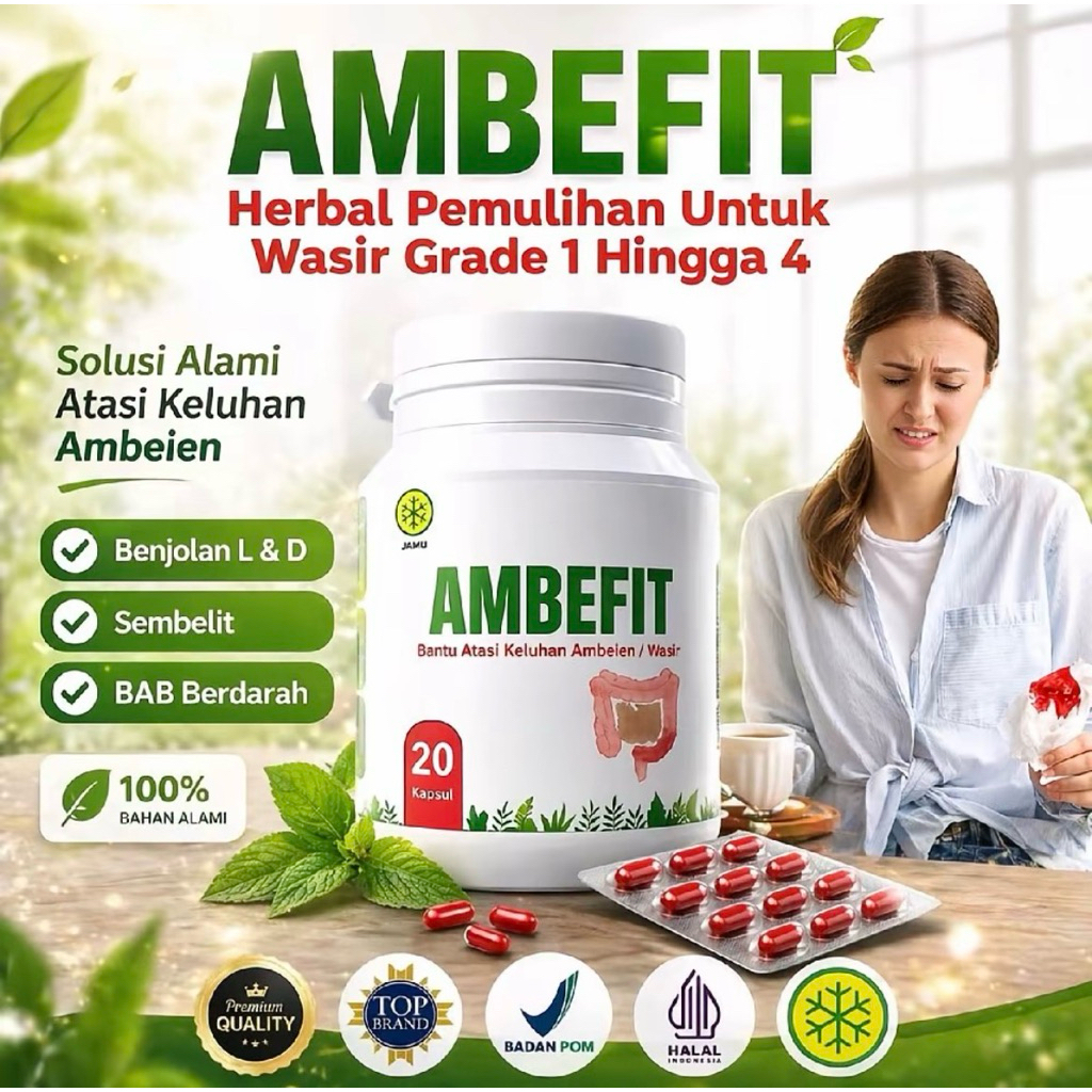 AMBEFIT HERBAL WASIR AMBEIEN AMPUH / HERBAL CHINA WASIR