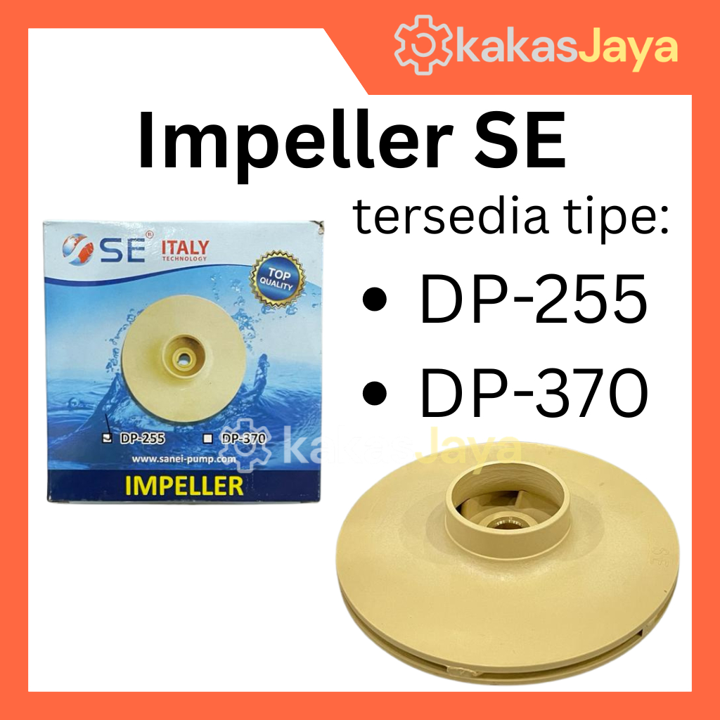 Impeller Pompa Air Jet Pump DP-370 / DP-255 / Kipas Impeler Sparepart Jetpump SAN EI SE505 JP SE DP2
