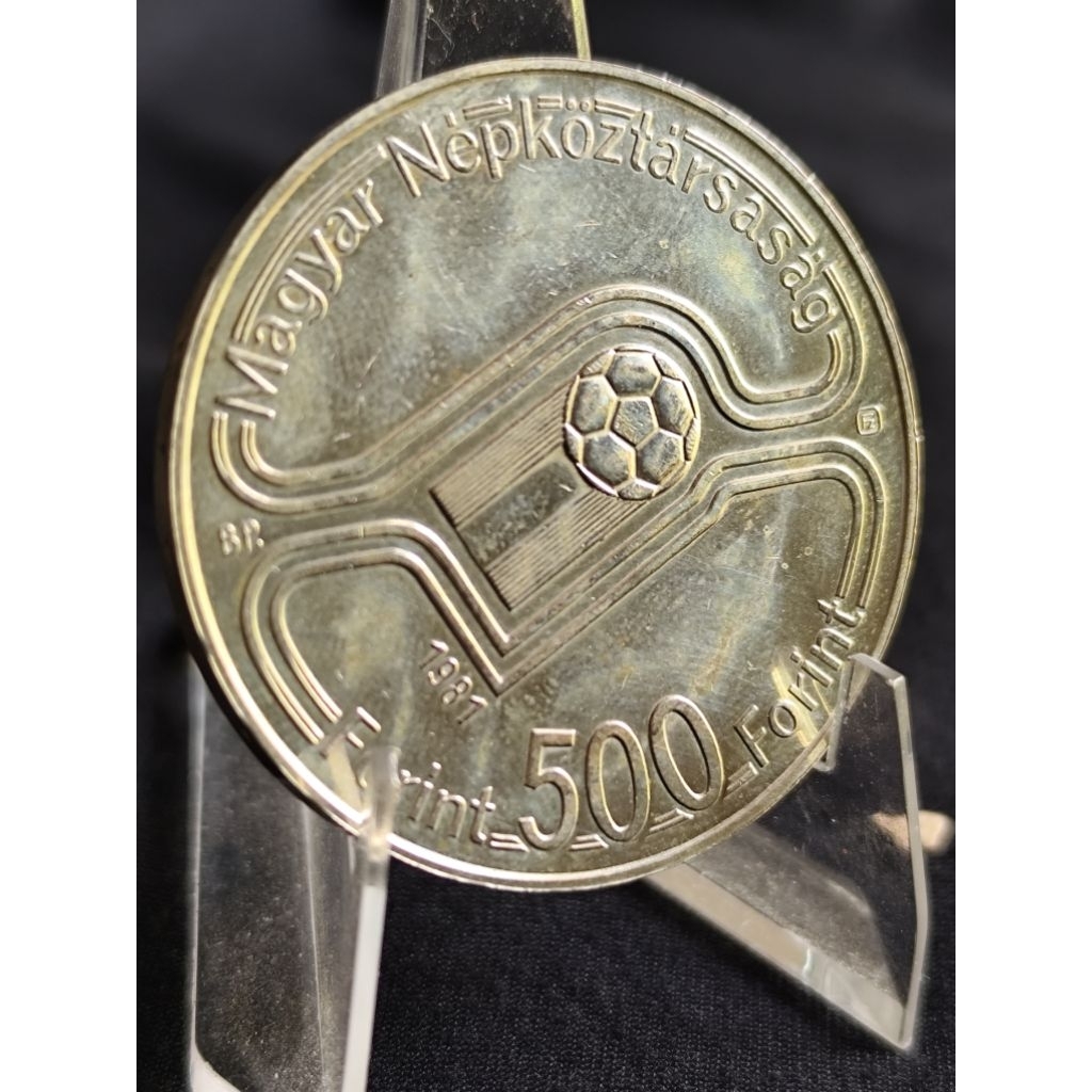 koin perak kuno asli 500 forint world football championship 1981 berat 28gr
