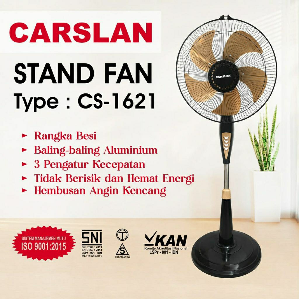 kipas besi berdiri/kipas berdiri carslan 16in/kipas angin tornado