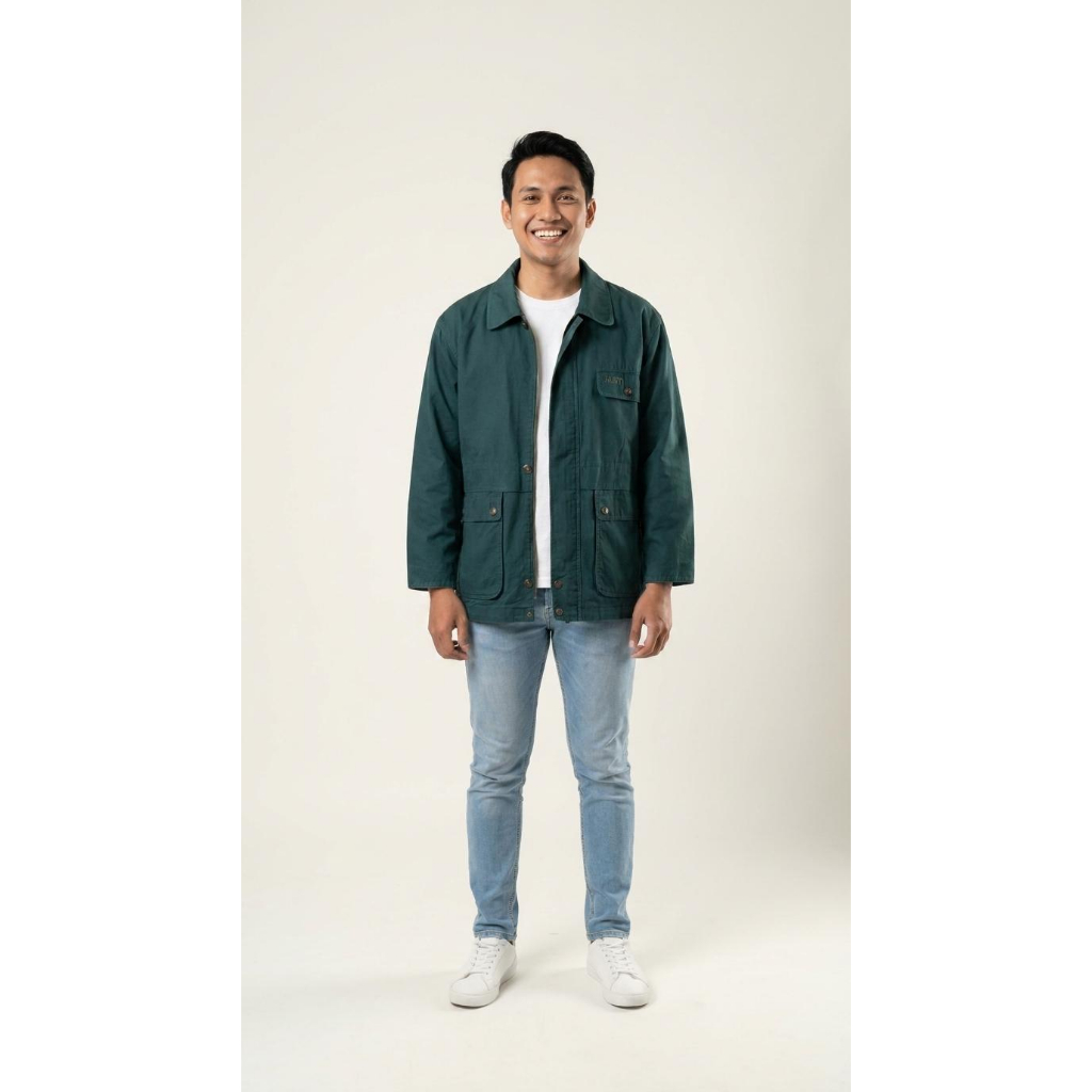 Jaket Casual Parka M65 Bolak Balik The Hunt Size XL