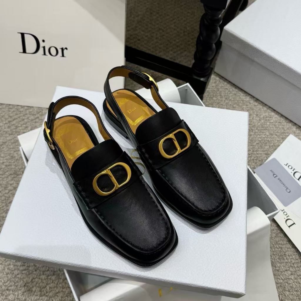 CD Mules Slingback hitam VVIP Quality Import Branded Wanita