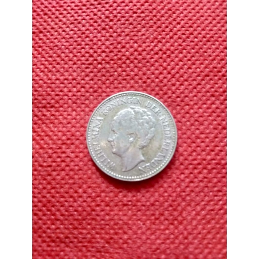 Koin perak 1/2 gulden asli original sesuai poto