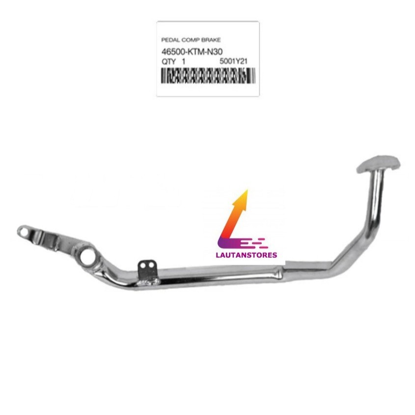 46500-KTM-N30 Pedal Rem Supra X 125 Lama Batman 2005 - 2013 Tipe Rem Belakang Cakram