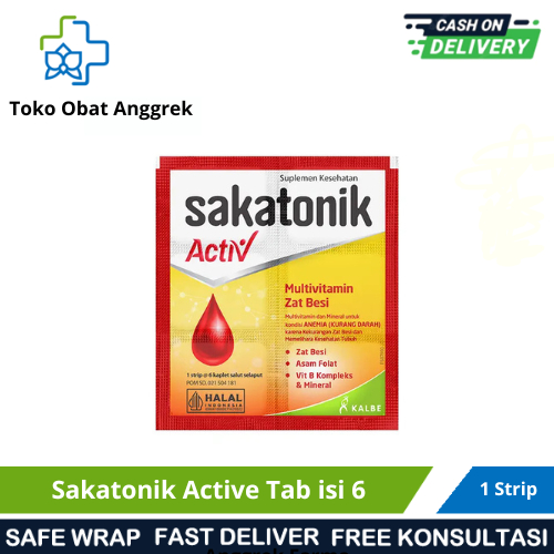 SAKATONIK ACTIV/VITAMIN PENAMBAH DARAH/SUPLEMEN PENAMBAH DARAH./SUPLEMEN UNTUK PENDERITA ANEMIA