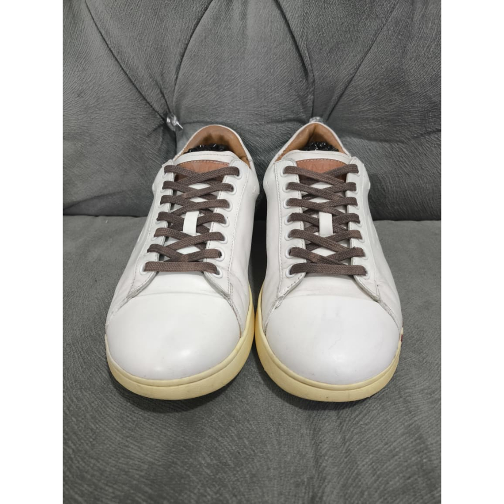 Bally Asher Leather Sneakers White Leather