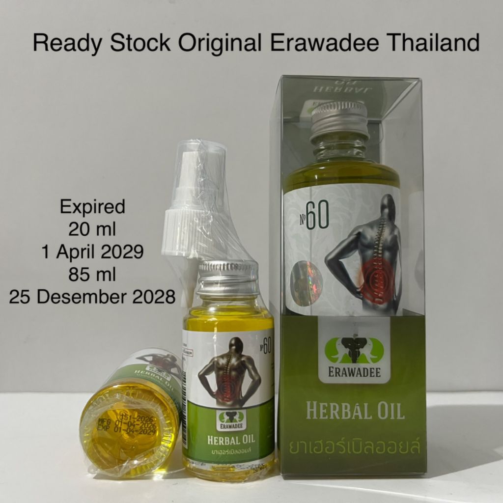 Erawadee Herbal Spray No. 60 85 ml Original dari Thailand / erawadee oil / minyak gosok erawadee