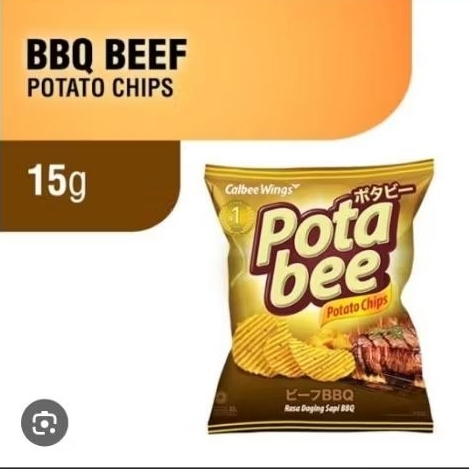 Potabee Regular BBQ BEEF 15gr x 6 Renceng DUS