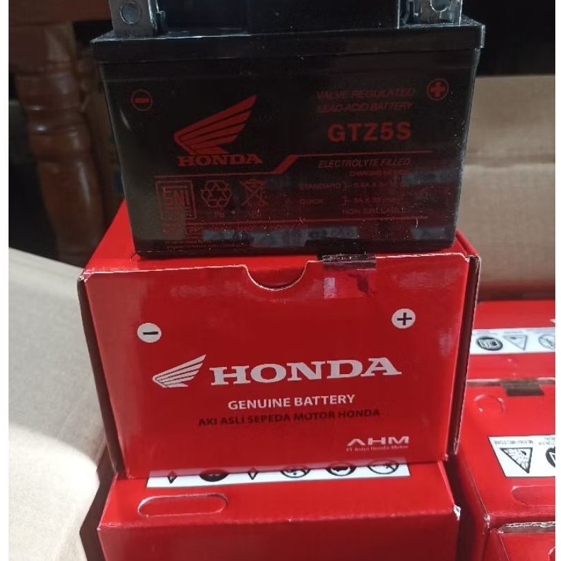 ACCU AKI GTZ5S FULL KERING ORIGINAL AHM BUAT MOTOR BEAT FI BEAT ESP VARIO 110