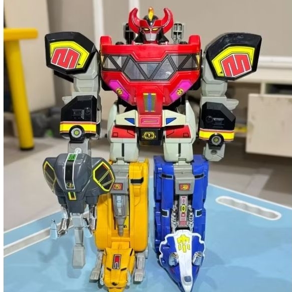 sticker megazord mmpr power rangers dino zord labels