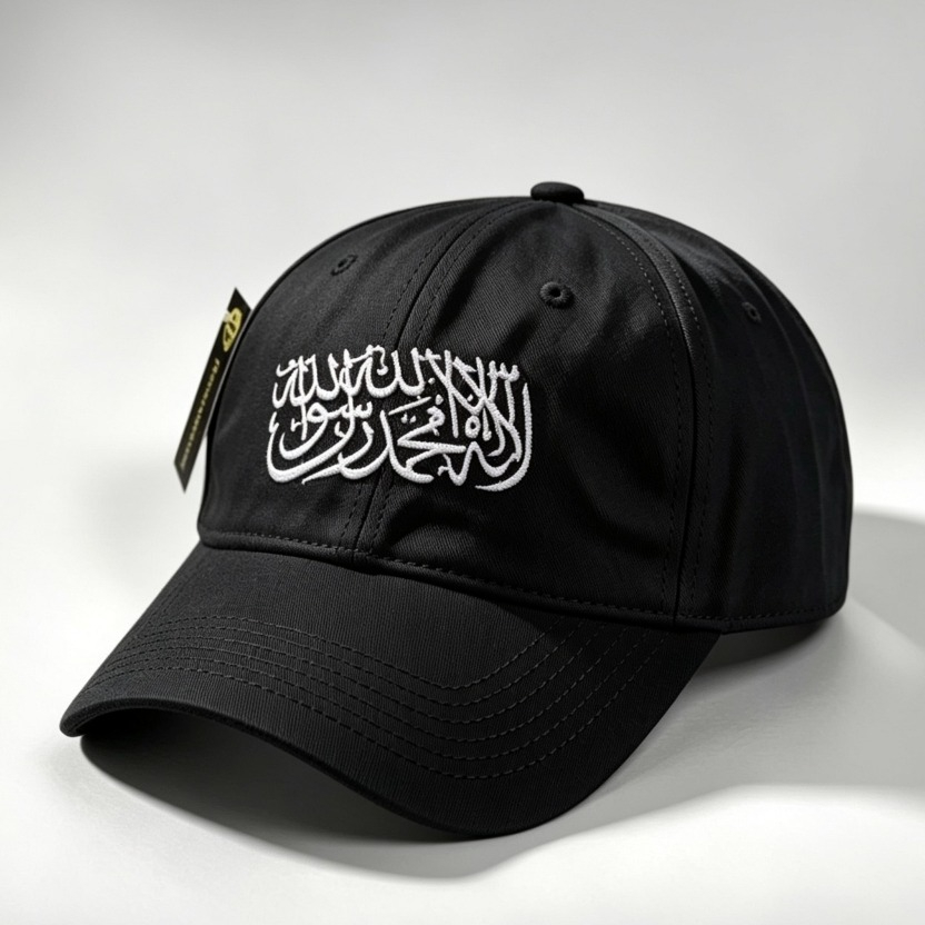 Topi Baseball Distro Cap Bordir Tauhid Arab 2024 Topi Muslim Hat Pria Dan Wanita Dewasa Kekinian