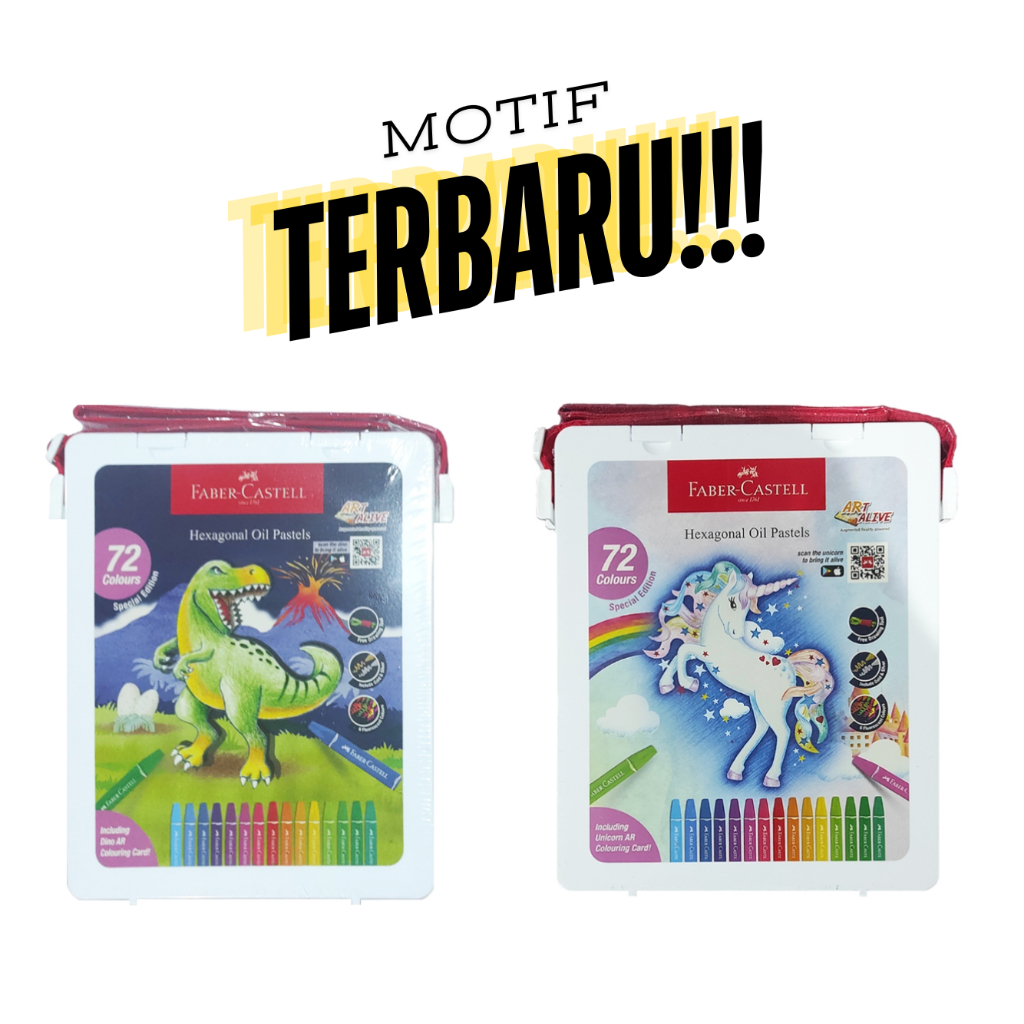 Crayon 72 Warna Faber Castell / Hexagonal Oil Pastel Faber Castell 72 Warna - Crayon 72 Warna