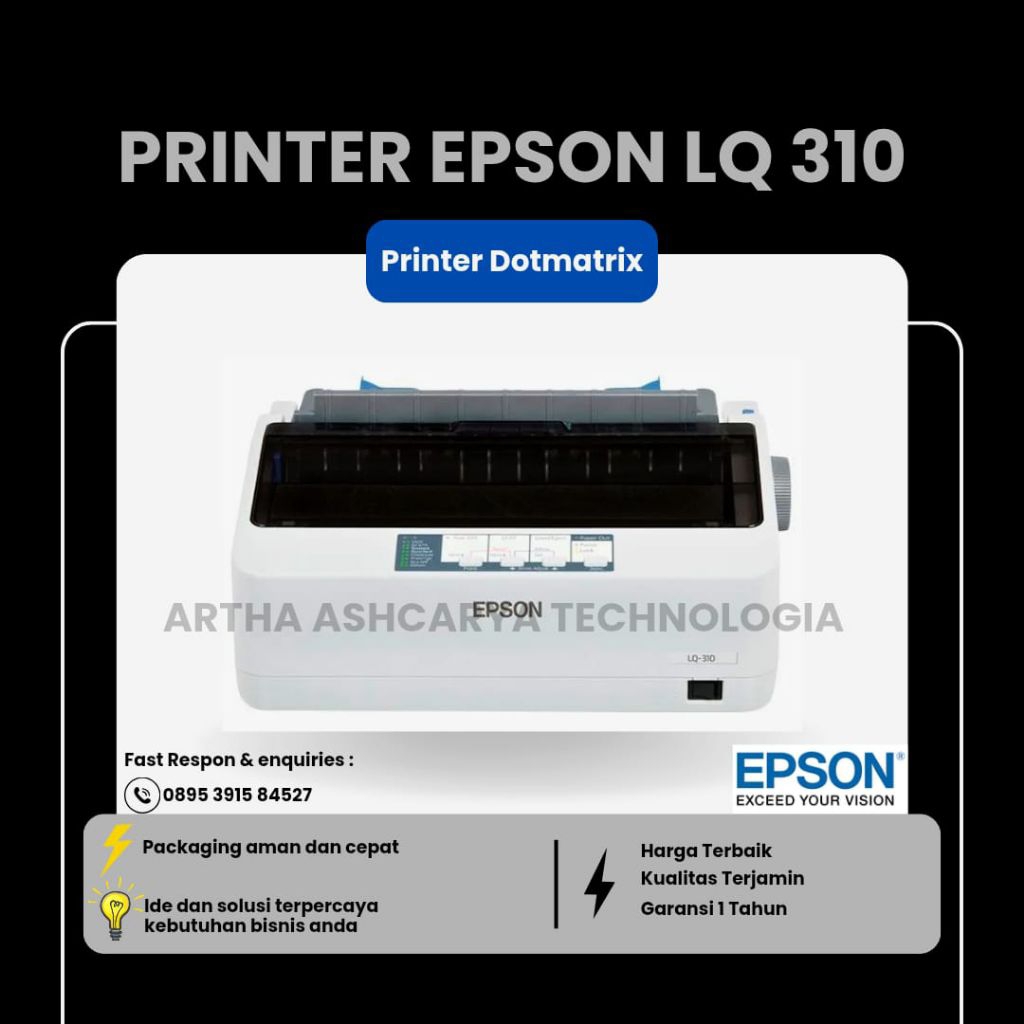 PRINTER EPSON LQ 310 || EPSON LQ 310 || PRINTER DOTMATRIX