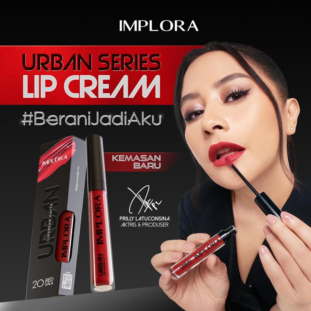 Implora Urban Lip Cream Matte | Lipstik Lipstick Approved by Prilly Latuconsina | Long-Lasting Bibir