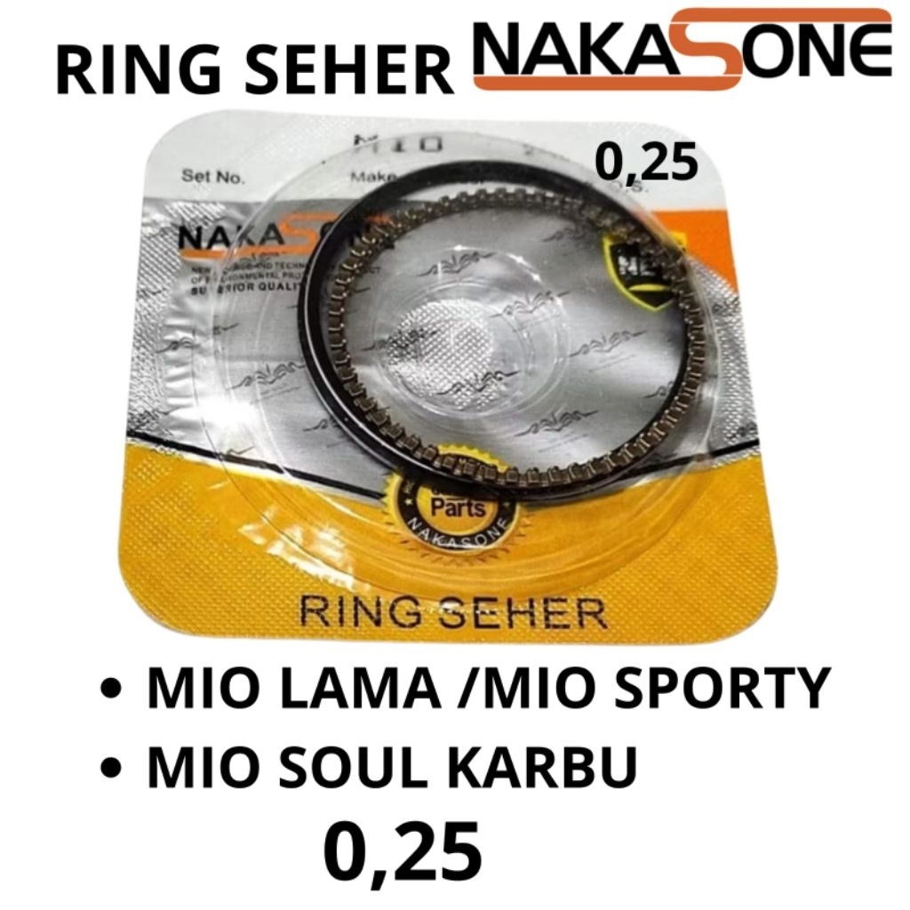 Ring Seher Piston Mio Lama / Mio Sporty / Mio Soul Nakasone
