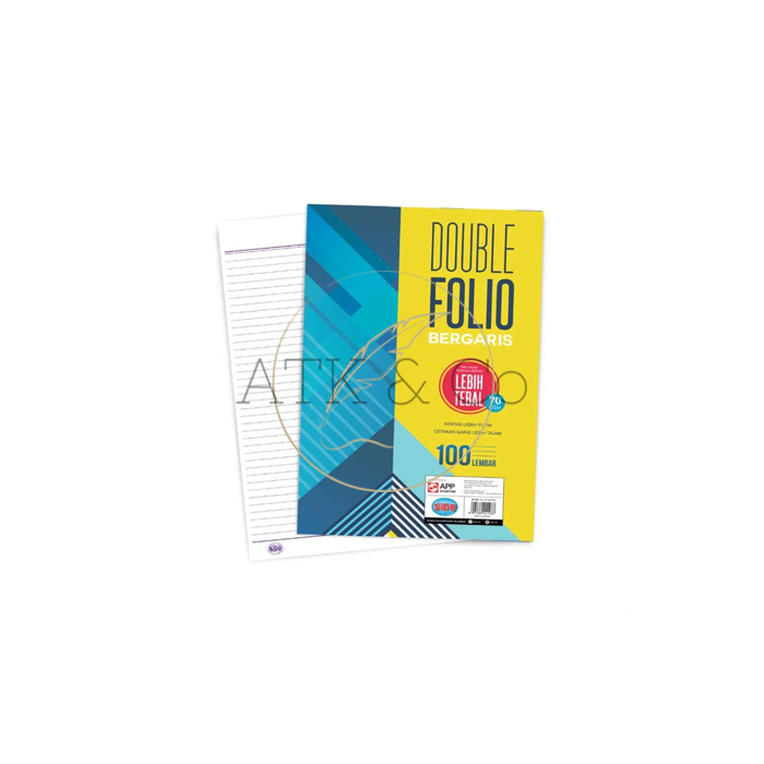 Kertas Double Folio Bergaris SIDU - Kertas Sinar Dunia Garis F4 Isi 100 Lembar