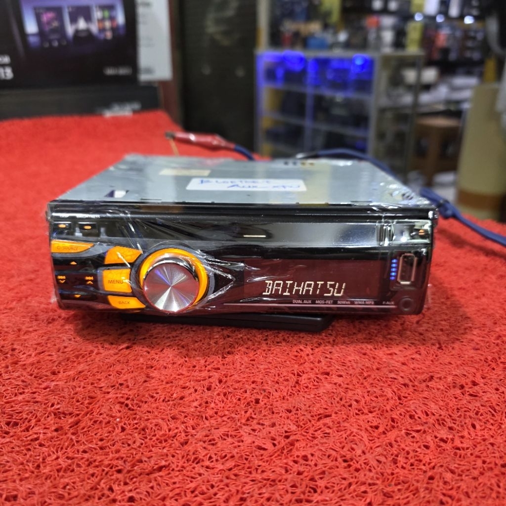 Head Unit Single Din JVC KD-R426D USB CD Aux Radio FM AM sudah dipasang Bluetooth ex Daihatsu
