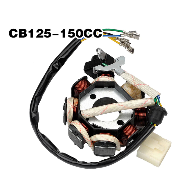 Spul 8 Pole Stator Assy Mesin Motor Roda Tiga 125cc sampai 150cc Komponen Pengapian Dan Pengisian Ar