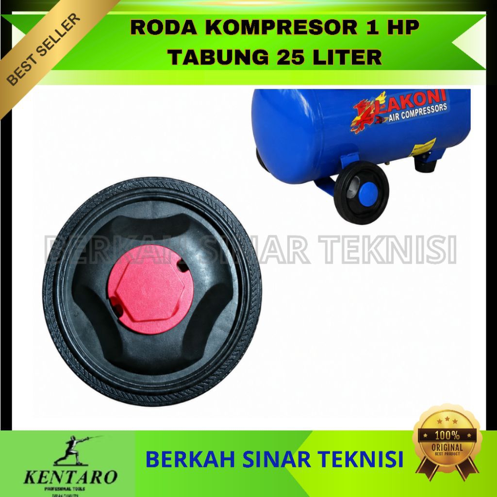 RODA KOMPRESOR KARET TABUNG KOMPRESOR 1HP-2HP 25 LITER ORIGINAL