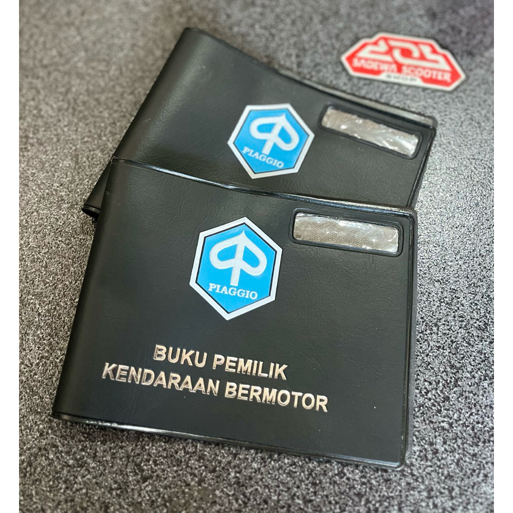 Sampul Cover Buku Kepemilikan Motor BPKB Lawas Vespa Piaggio Model Lama