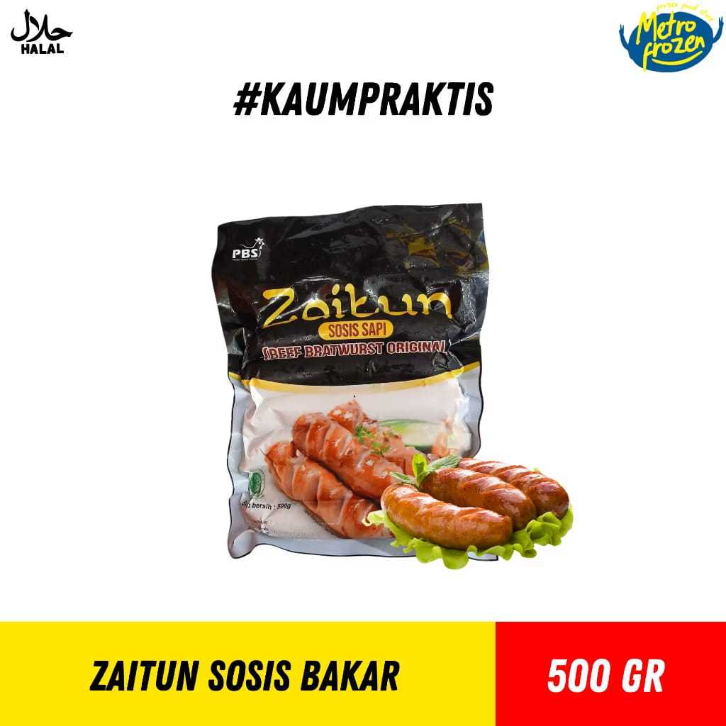 ZAITUN Sosis Sapi Bakar Jumbo 500gr //sosis sapi //sosis bakar