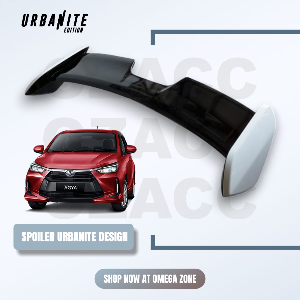 Rear Gt wing Spoiler Urbanite edition - Toyota All New Agya -  Daihatsu All New Ayla