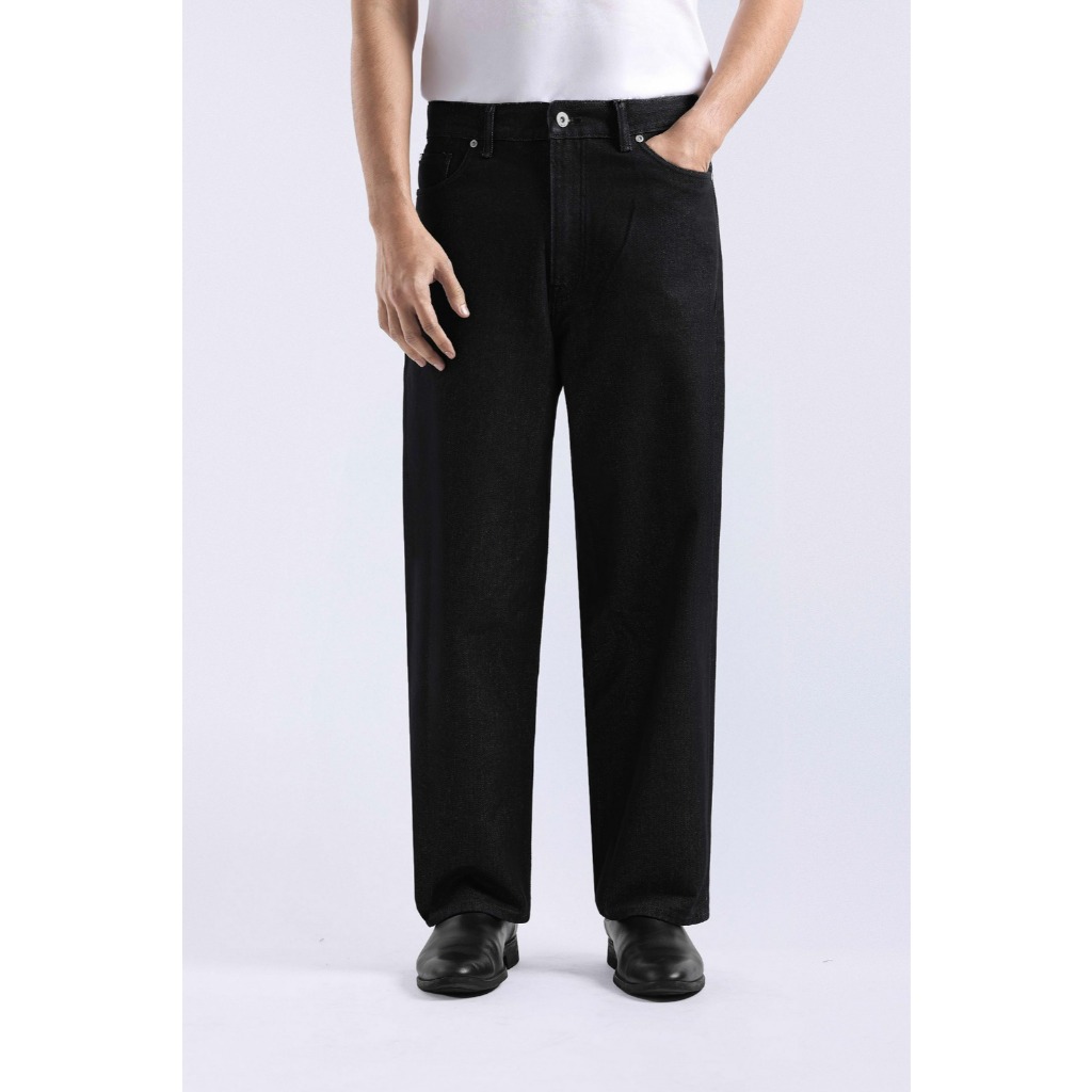Heymale Rugged Denim Loose Pants | Celana pria