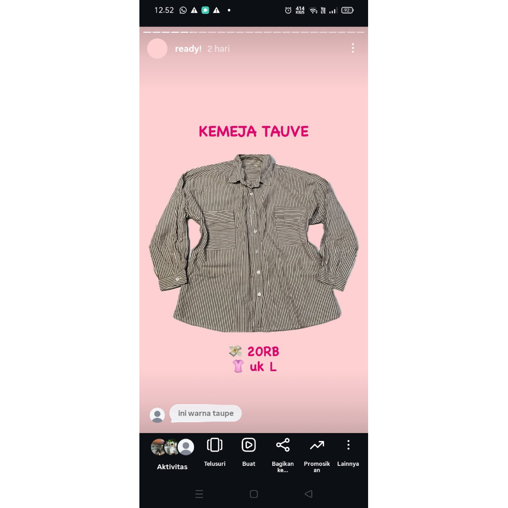KEMEJA TAUPE