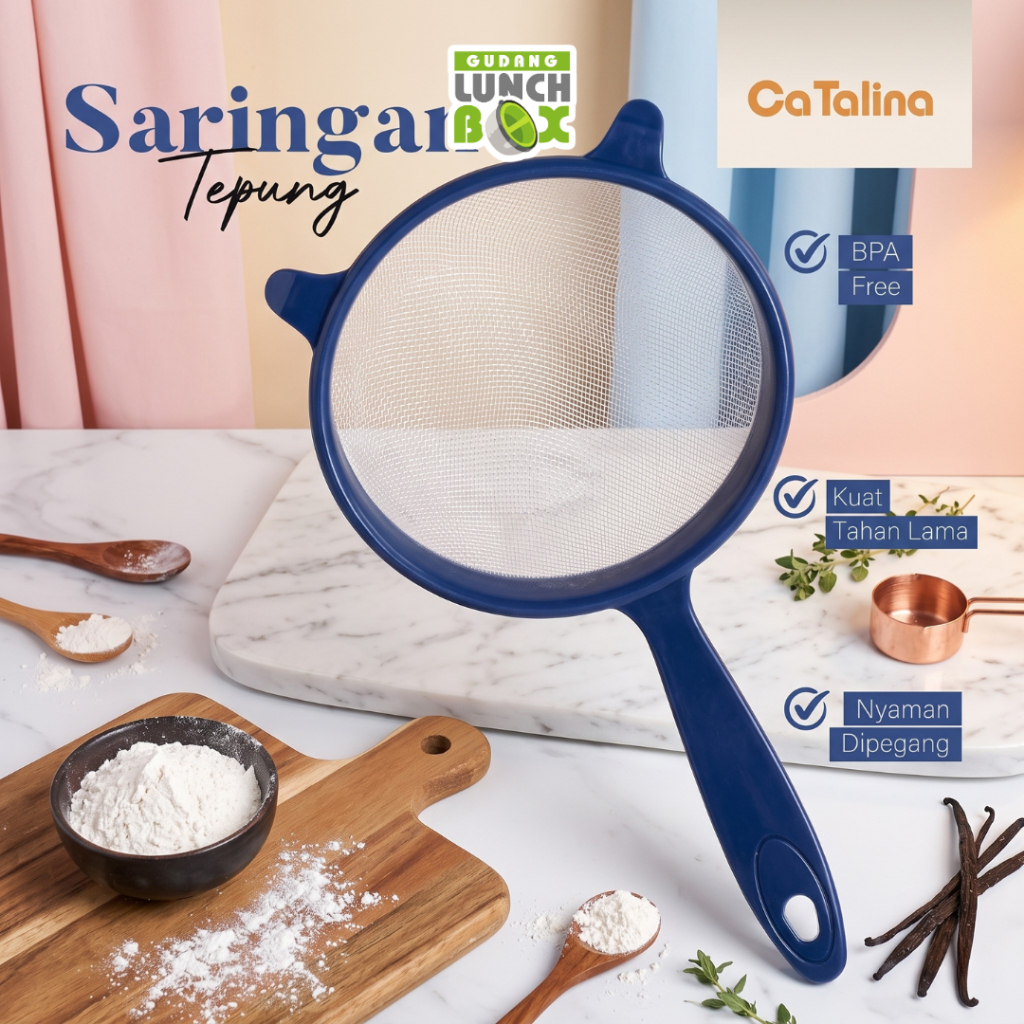 Saringan Sebaguna Saringan MPASI  Penyaring Serbaguna 14cm CATALINA Strainer BPSTR-01/14