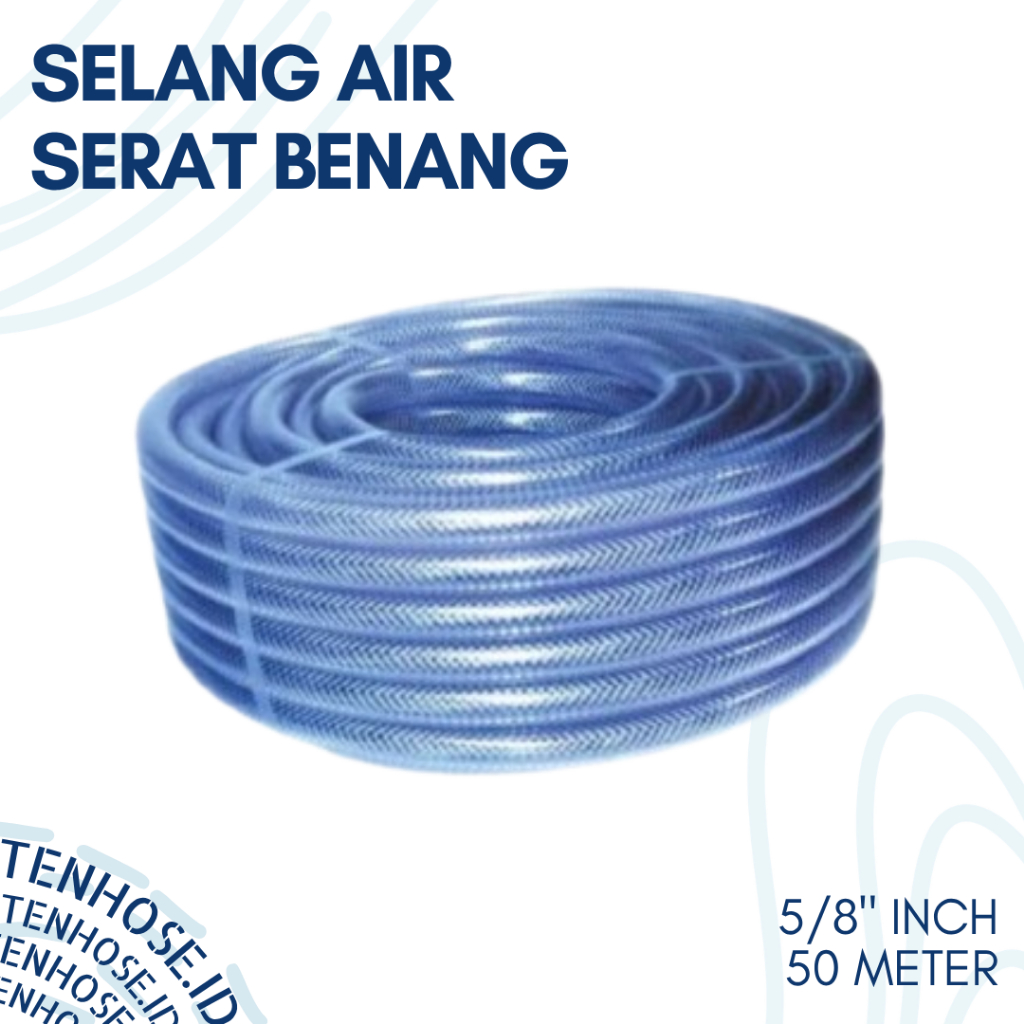 Selang Air Serat Benang 5/8" Inch 50 Meter ( Harga Per 50 Meter )Selang Air  Taman