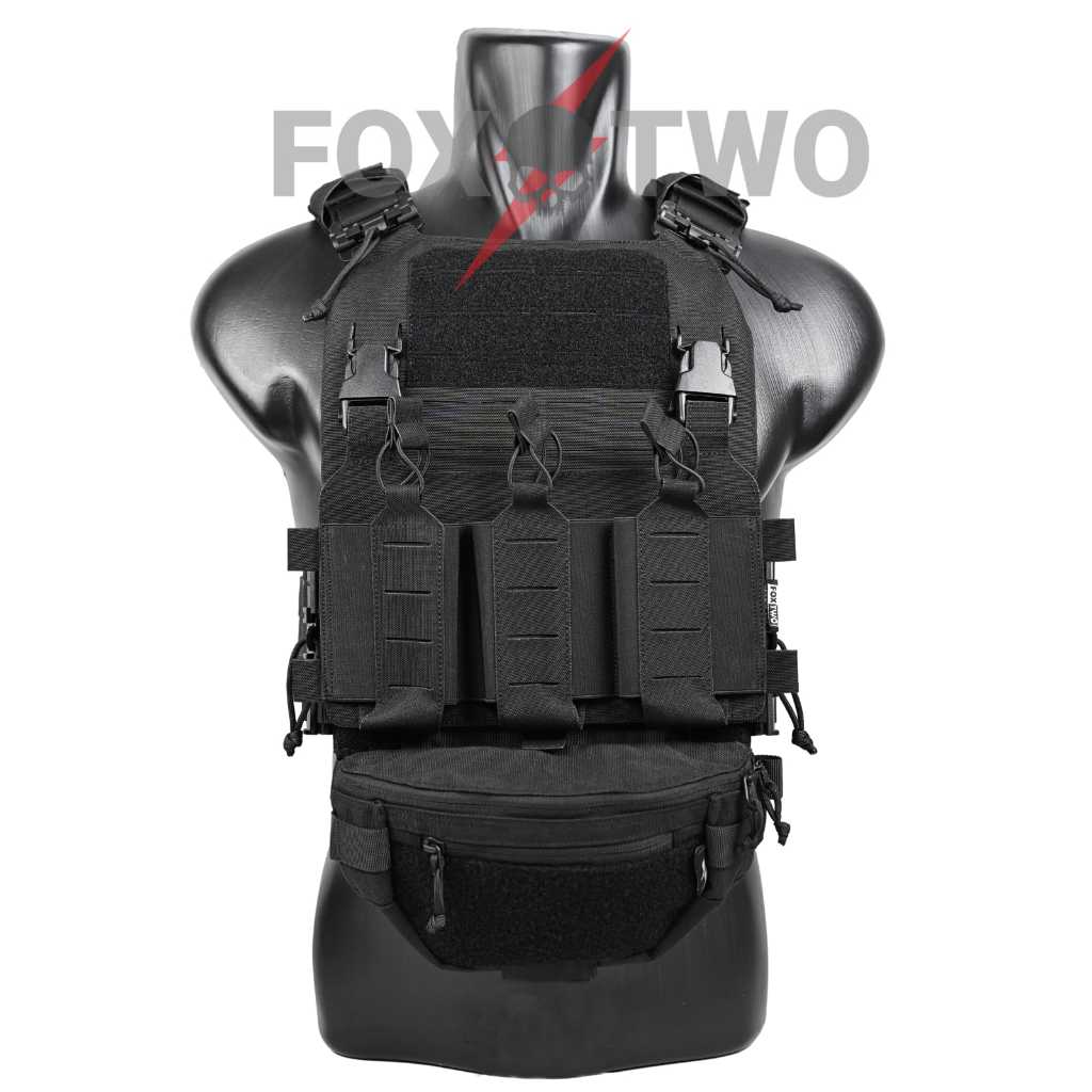 FOX TWO PLATE CARRIER GEN 3 TYPE A HITAM MOLLE