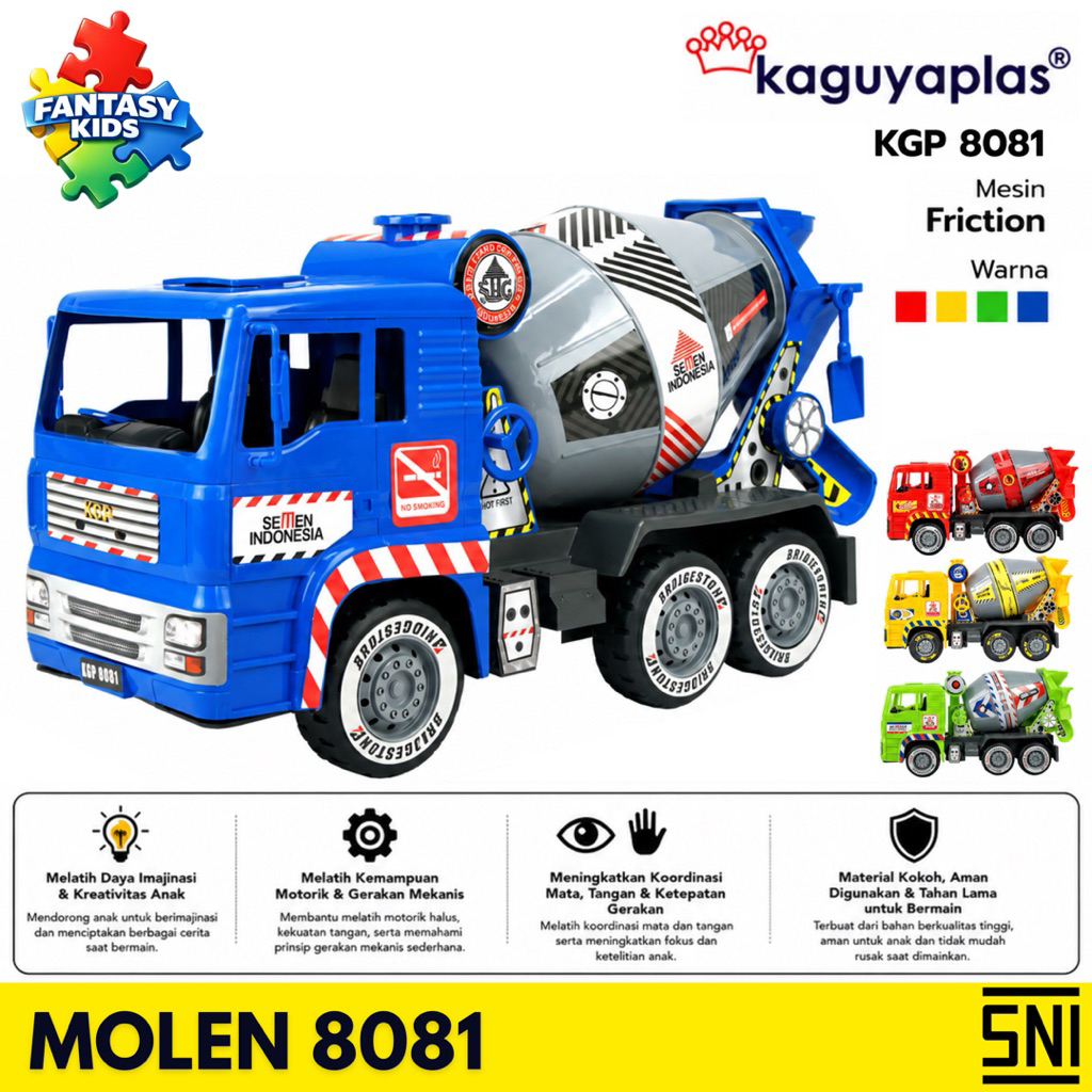 Mobil Molen Mainan KGP 8081 – Mainan mobil molen Jumbo - Construction Mixer Truck