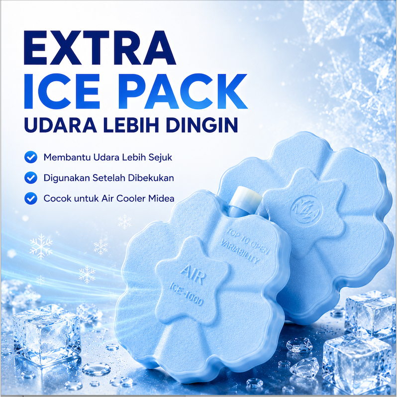 Midea | Ice Pack Universal Untuk Air Cooler | Ice pack cooling Portable