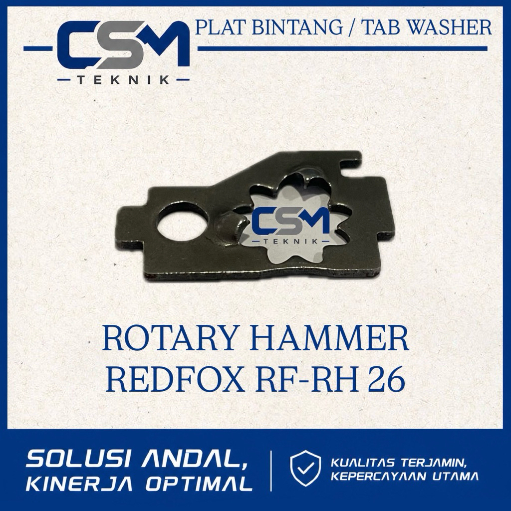 TAB WASHER ROTARY HAMMER DRILL REDFOX RF-RH 26 PLAT BINTANG BOR BOBOK REDFOX RF-RH 26