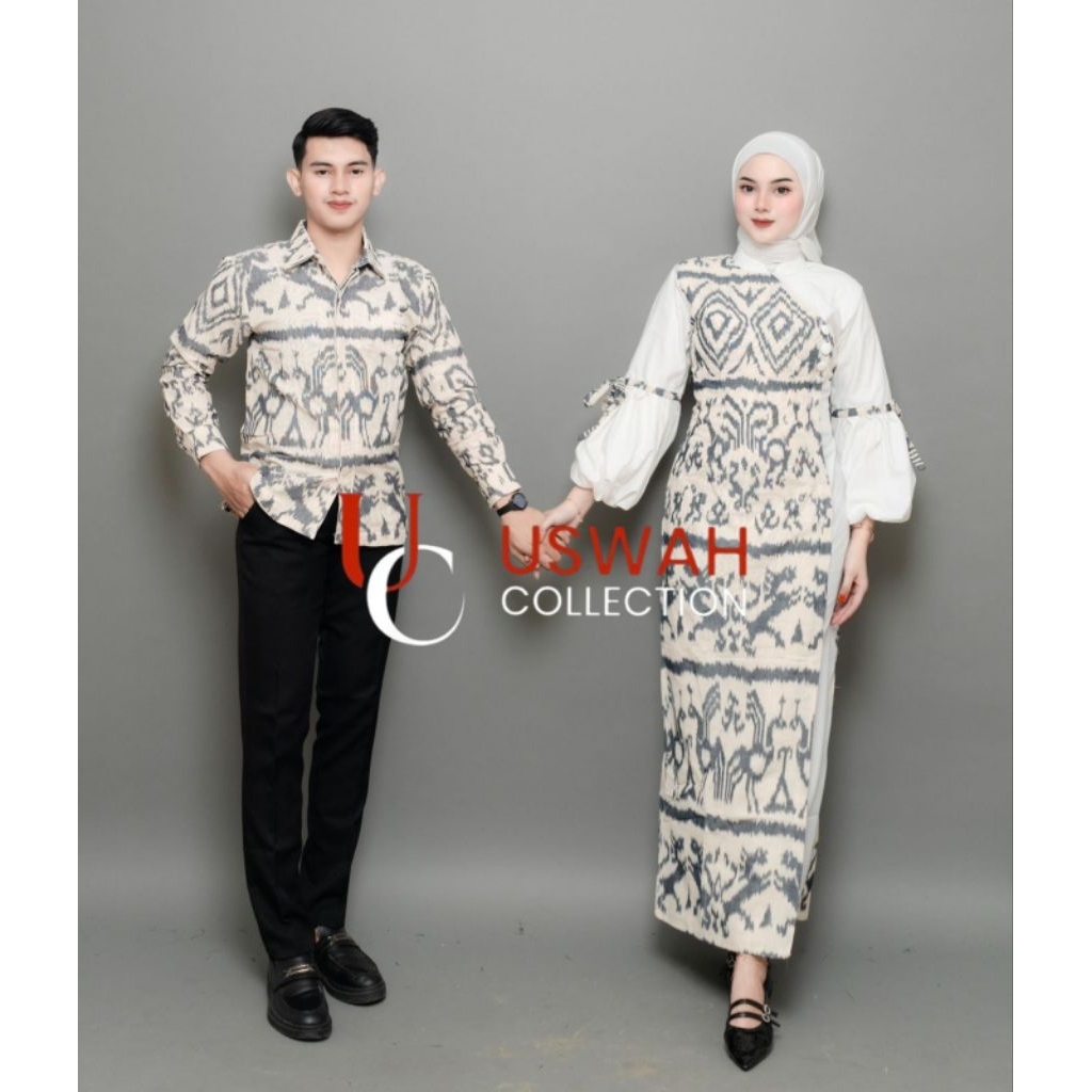 ADELIA WHITE NTT COUPLE TENUN // BAJU TENUN COUPLE // COUPLE TENUN KONDANGAN