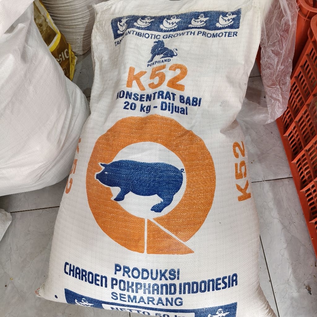 KONSENTRAT BABI K-52 (Repack 1 Kg) konsentrat pakan ternak campuran ayam, kelinci, babi