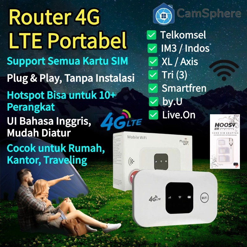 COD MF800 Mifi 4G LTE WiFi Modem Portable 150Mbps, Unlock Semua Operator, Support Semua Kartu Intern