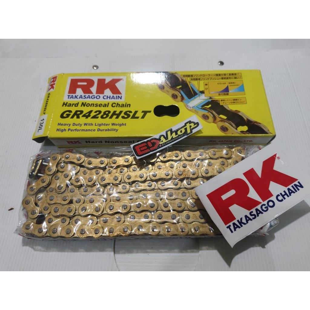 rantai RK 428 HSLT GOLD TEBEL panjang 130L CBR150 CB150 NINJA SATRIA GSX VIXION 150 155 CBR tebal 42