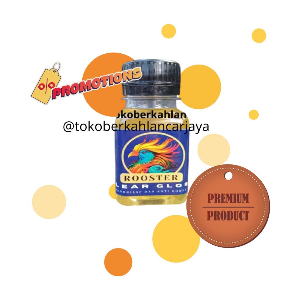 (OLES) 50 ML CLEAR GLOSS PELAPIS CAT, ANTI GORES DAN MENAMBAH GLOSSY PEWARNA CAT CANDY PAINT