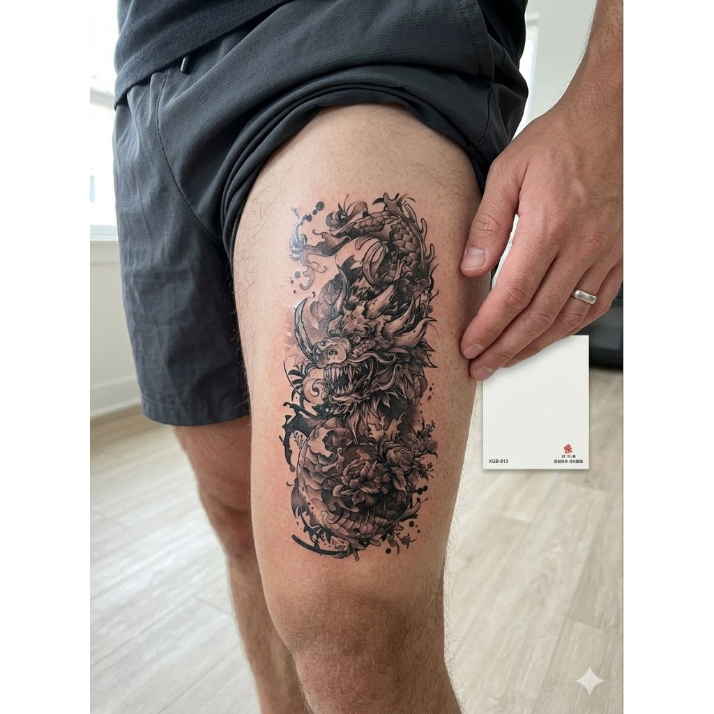 COD | Tatto temporer XQB 913 NAGA SANGAR stiker tatto temporary tato tempel sementara realpict palin