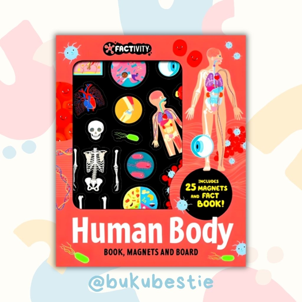 [NEW, SEALED, ORIGINAL] Factivity - Human Body: Books, magnet and board - Buku Pengetahuan dan Aktiv