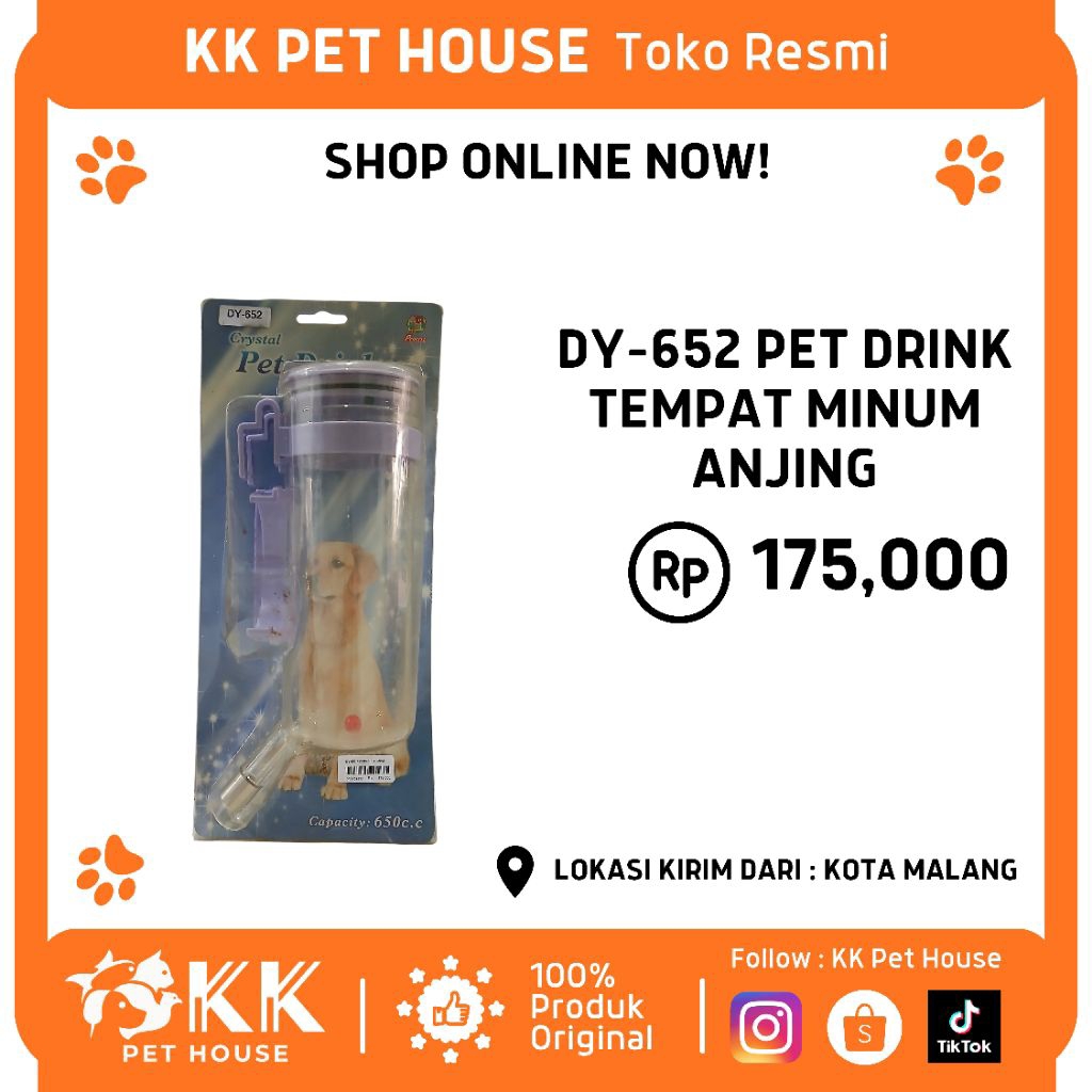 0874-DY 652 PET DRINK TEMPAT MINUM ANJING