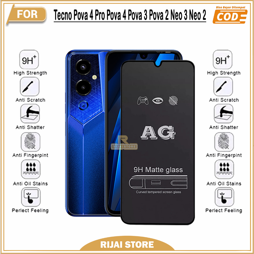 Pelindung Layar Hydrogel Dan Tempered Glass Tecno Pova 4 Pro Pova 4 Pova 3 Pova 2 Pova Neo 3 Pova Ne
