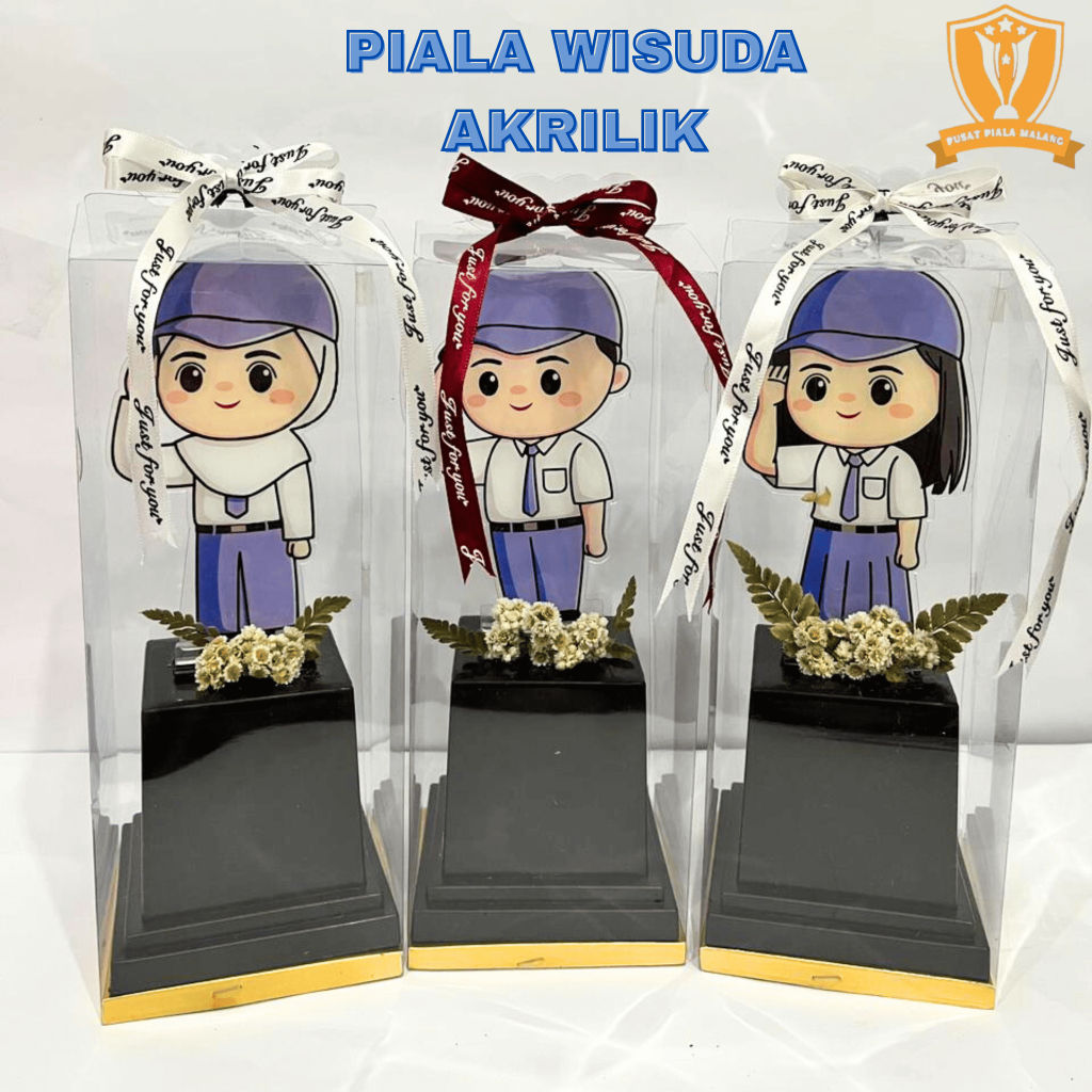 Piala Wisuda SMA Hadiah kelulusan SMA Plakat Wisuda SMA Akrilik Custom