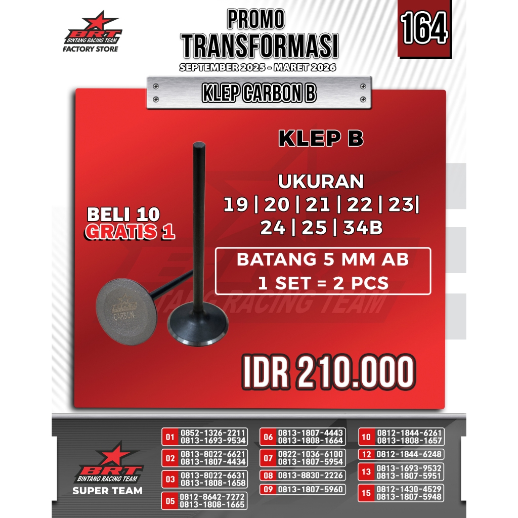 KLEP BRT / VALVE BRT / SUPER KLEP BRT